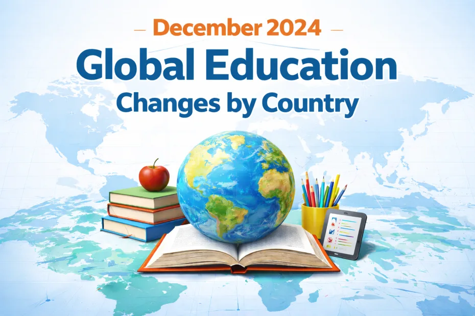 December 2024 Global Education Changes by Country