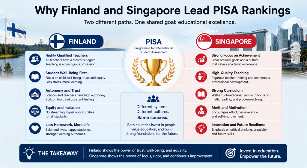 Why Finland and Singapore Lead PISA Rankings