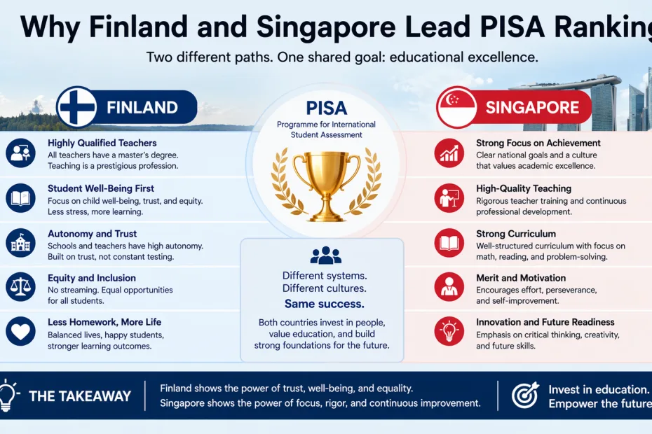 Why Finland and Singapore Lead PISA Rankings