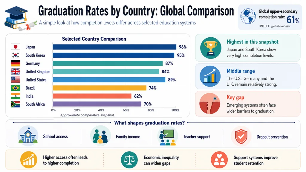Graduation Rates by Country Global Comparison