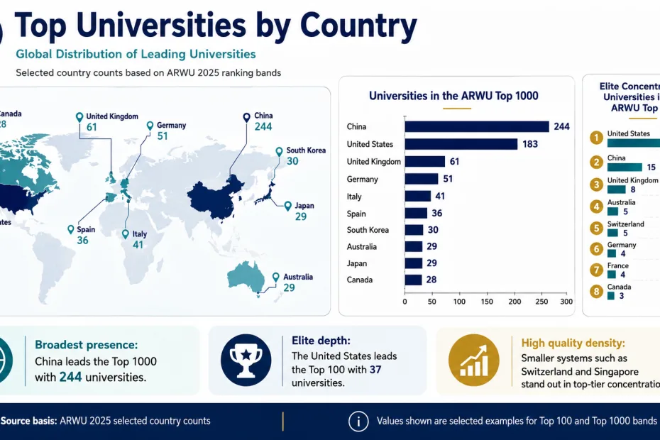 Top Universities by Country (Global Distribution)