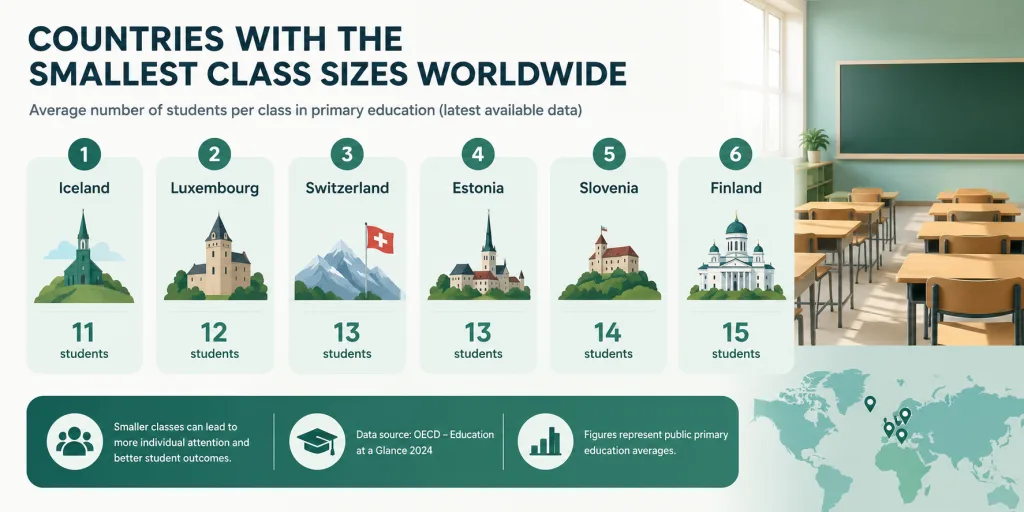 Countries with the Smallest Class Sizes Worldwide