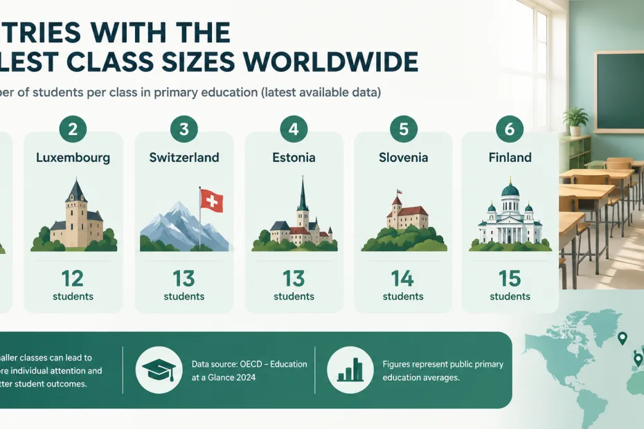 Countries with the Smallest Class Sizes Worldwide