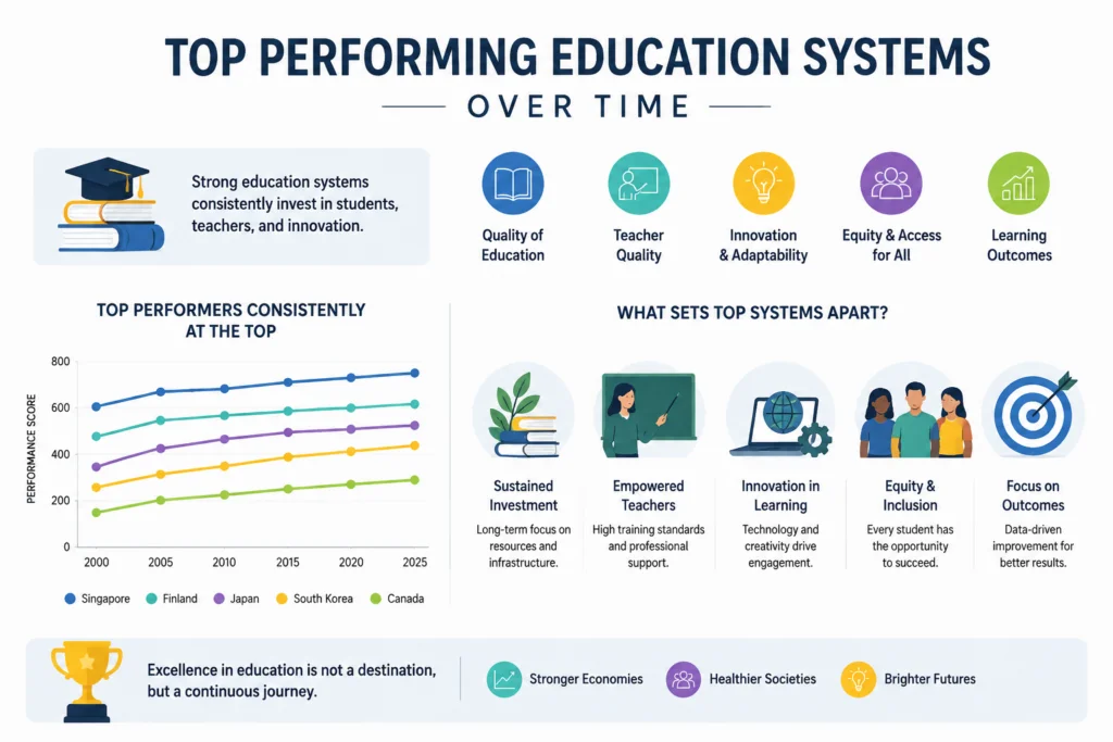 Top Performing Education Systems Over Time