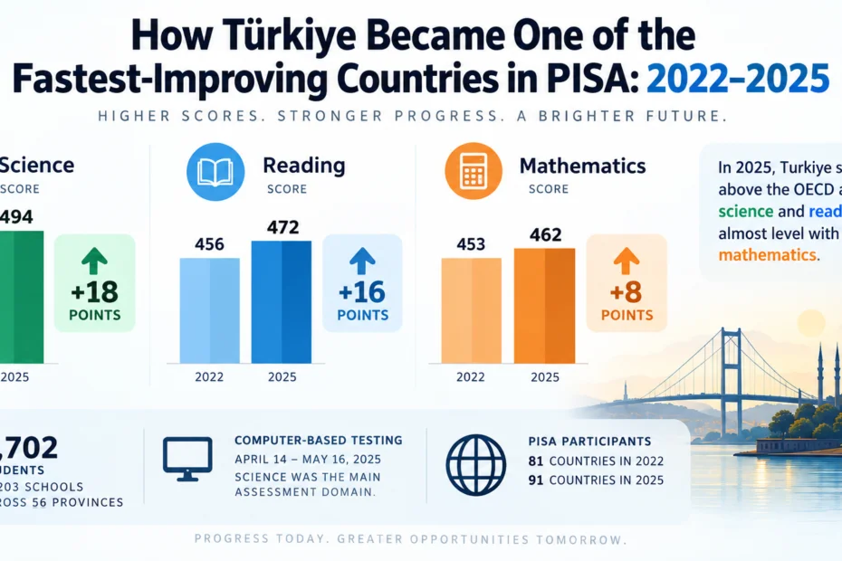 How Türkiye Became One of the Fastest-Improving Countries in PISA 2022–2025