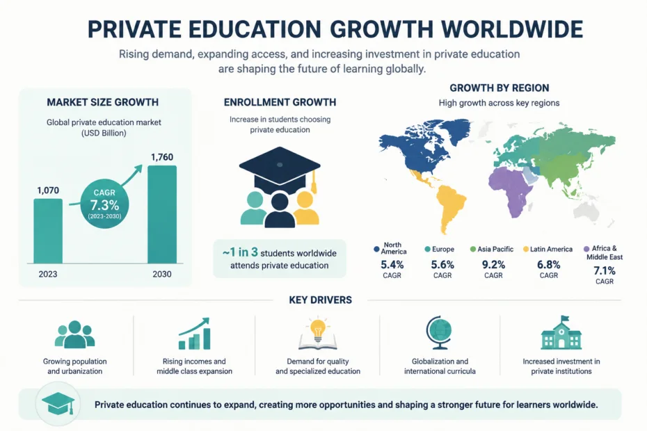 Private Education Growth Worldwide