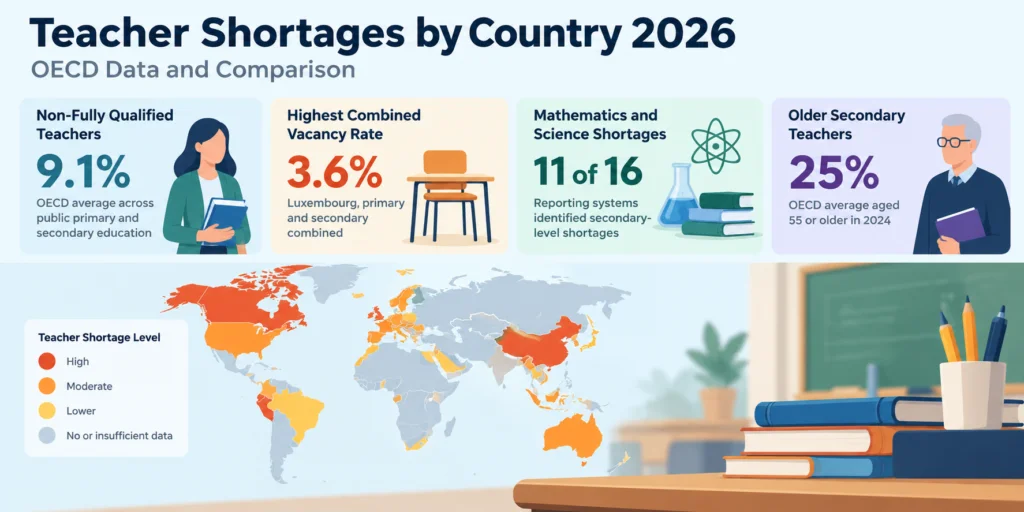 Teacher Shortages by Country