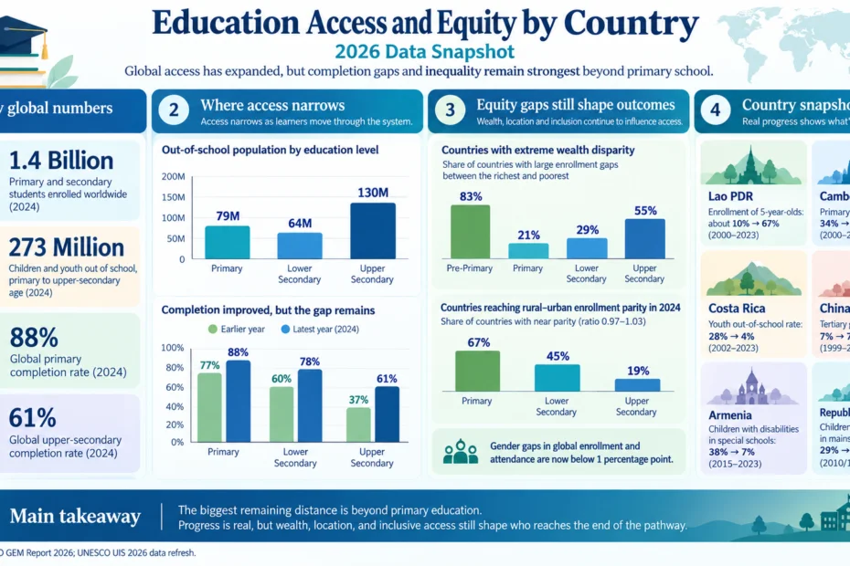 Education Access and Equity by Country 2026 Data