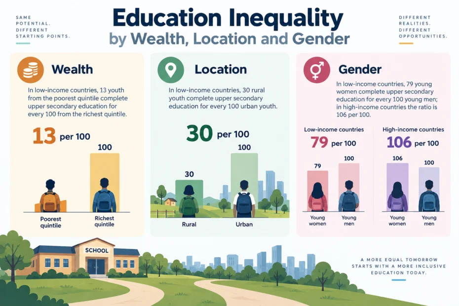 Education Inequality by Wealth, Location and Gender